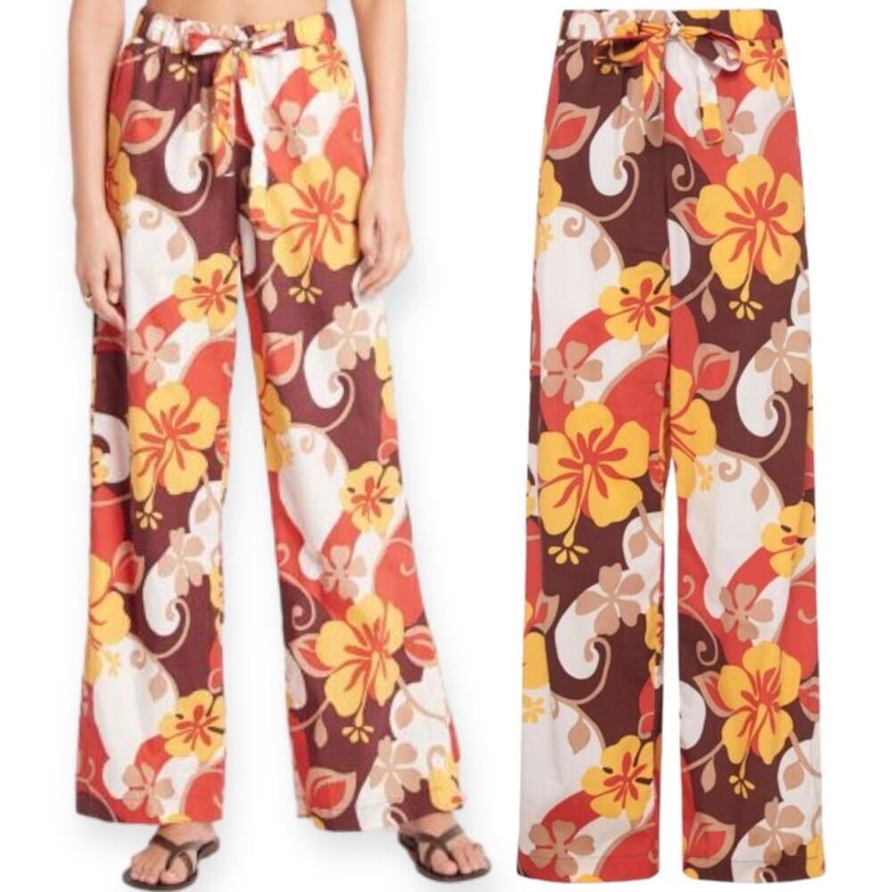 NWT FAITHFULL THE BRAND Celvia Pant Ulani Floral Print Sold Anthropologie Size 2